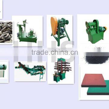 automatic rubber interlocking brick machine from waste tyre