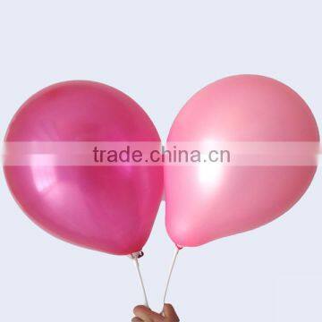 2016 Hot Sell Colorful Round Latex Balloon/pealized Round Balloon