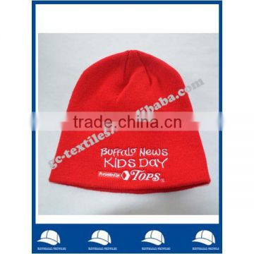 alibaba china supplie embroidery acrylic beanie hat