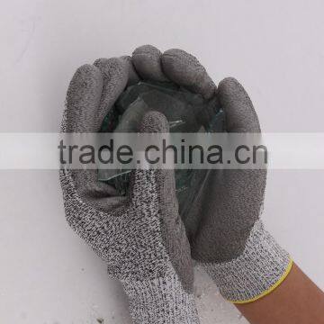 HPPE Palm PU Coated Working Safety Cut Resistant Gloves 2016 photo-5