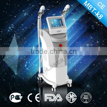 2016 New MBT-K8 E-light IPL RF Beauty machine Hair Removal power 2500W