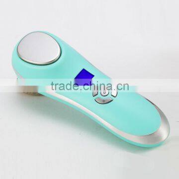 Galvanic and ultrasonic facial massager, skin rejuvenation with built-in battery