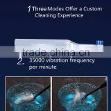 Waterproof design rechargeable silicone adult sonic toothbrush