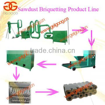 Sawdust briquetting machine/Sawdust briquette production line/Sawdust briquette making line