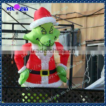 Hot selling outdoor inflatable christmas grinch for sale