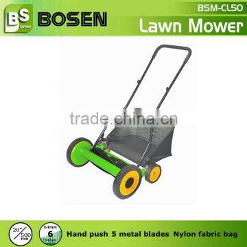 20" Hand Push Cylinder Lawnmower with 500mm Blade