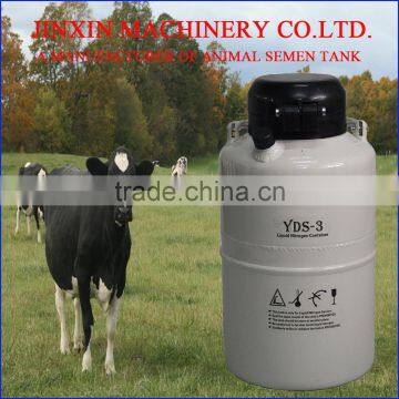 YDS-3 3L portable aluminium liquid nitrogen semen tank