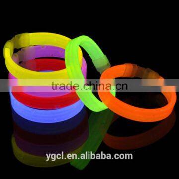 High Quality Logo printing Concert Glow Wristband Bracelet