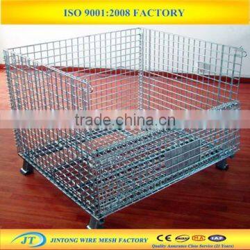 Stackable corrugated plate steel storage containers