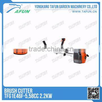 garden grass cutting machine nylon line gas grass trimmer with 58cc engine