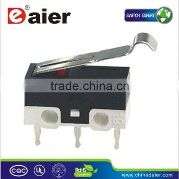 mini micro switch with Arc lever 1A 250V,KW10-Z3P