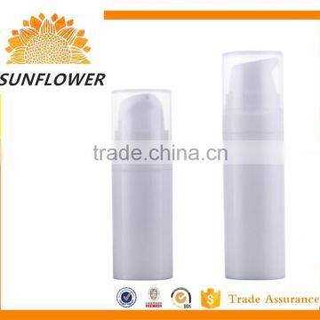 China Manufacturer white airless pump bottle 15ml/30ml