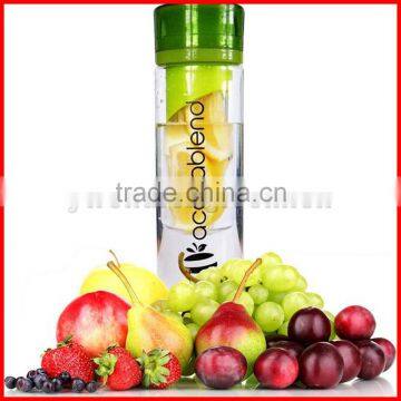 800ml Twist Top Fruit Infuser Water Bottle. Create Your Own Naturally Flavored Fruit Infused Water Juice Iced Tea & Sparkling Be