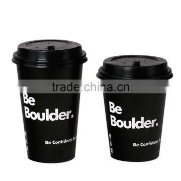 Cold drinks use disposable paper cup with dome flat lids