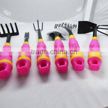 Pink 6 Piece Garden Tool Set - Trowel, Rake, Cultivator, Rakes & More! GIFT SET photo-4