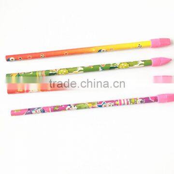 Cheap Standard Size Black Lead Eraser Tip HB Yellow Student Pencil photo-4