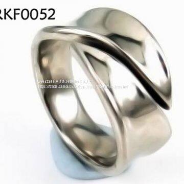 OEM / ODM Titanium Steel Jewelry Steel Band Ring For Gift