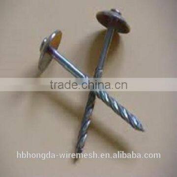 hot sells and good quality Hot-dipped galvanized roofing nail with umbrella head