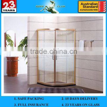 3-19mm EN and AS/NZS2208:1996 10mm Glass Flat Shower Door