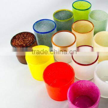 Unique Mini Cylinder Ceramic Indoor Style Glass Cup Plant Pot photo-4