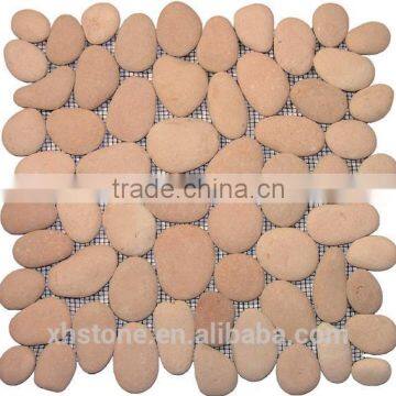 Beautiful Pebble Tile Stripe River Stone Tiles For Shower Floor photo-5