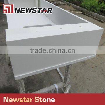 Newstar Pure White Quartz Vanity Tops for Hotel photo-2