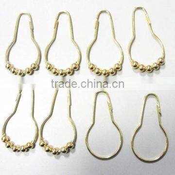 Colorful Shower Curtain Hooks Rings,Polished Chrome Metal Bathroom Shower Curtain Hooks, Curtain Hooks, Curtain Rings photo-3