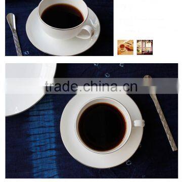 Haonai New Style High Quality New Bone China Small Coffee Cup and Saucer Set photo-2