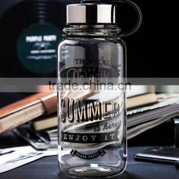 23 oz glass beverage bottle with filter