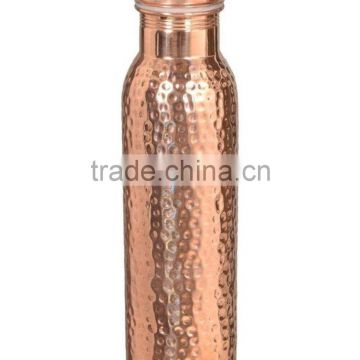 Good health Copper Hammered Bottle | Copper Water Bottle 900 ml