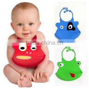 Easy Washable Cute Animal Shape Silicone Baby Bib