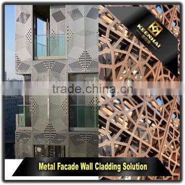 Laser Cutting Aluminium Decorative Exterior Metal Wall Panels for Building