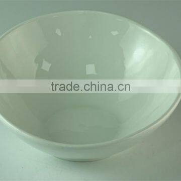 Chinese Large Capacity White Ceramic Soup Bowl photo-2