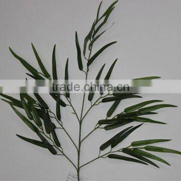 Wholesales Plastic Artificial Garden Green Bamboo Plants Lumber Craft With Leaves for Decoration photo-4