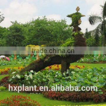 Small Sculpture Aritificial Green Sculpture Plastic Fake Plant Artificial Sculpture Artificial Plastic Statue
