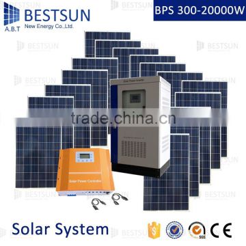 off grid Solar power system 5000w with battery, home solar power system BFS-5kw, solar lamps for home