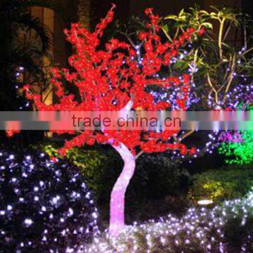 Home Garden Decorative 230cm Height Outdoor Artificial Cyan With Pink Flashing LED Solar Lighted up Trees EDS06 1419 photo-5