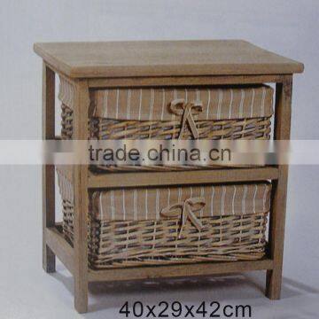 Best-selling wholesale price old style retro wicker storage cabinet