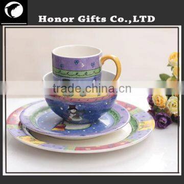 2015 Custom Christmas Flower Porcelain Chinaware Set photo-2