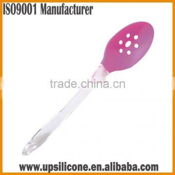 Non-stick Silicone Slotted Spoon With Nylon /plastic/stainless Steel Handle photo-3