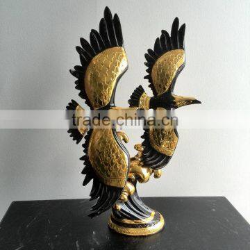 Resin eagle statue