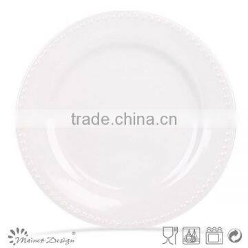 Ceramic Embossed Plate New Design Solid Colour photo-3