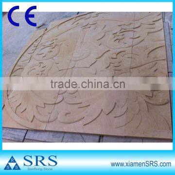 Yellow wooden sandstone sculpture