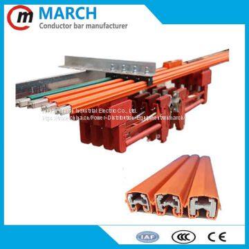 100a 200a dsl busbar for eot crane with graphite carbon brush