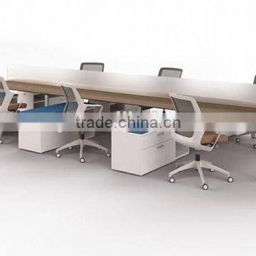 steel frame 6 person office desk