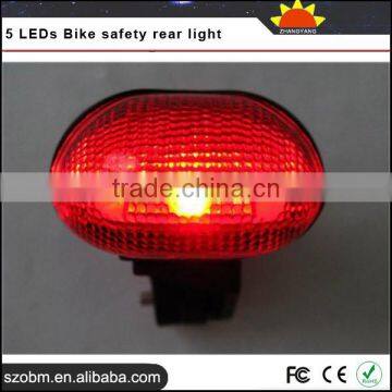 Trade Assurance Supplier Plastic 5*LEDs 3-Mode Bike Safety Back Rear Red Light photo-5
