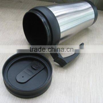 Custom Professional Stainless Steel Coffee Travel Mug With Handle