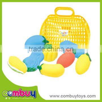 Best sale rubber baby bath soft toys fruits and vegetables