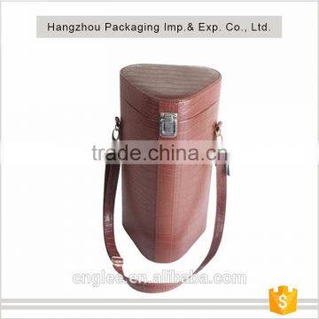 Personalized High Quality Leather Wine Cooler Bag