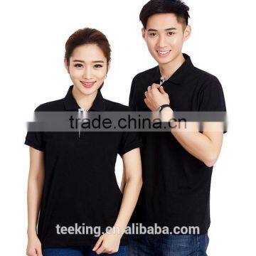 hot selling short sleeve pure color unisex polo shirt